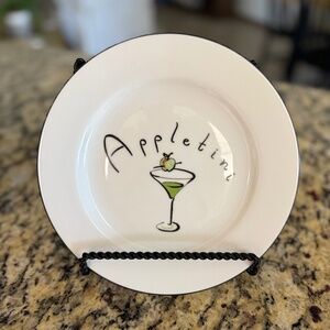 Vintage Pottery Barn Cocktail Appetizer Plates 4 pcs